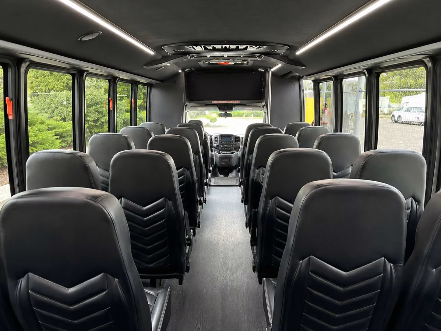 18 passenger minibus interior