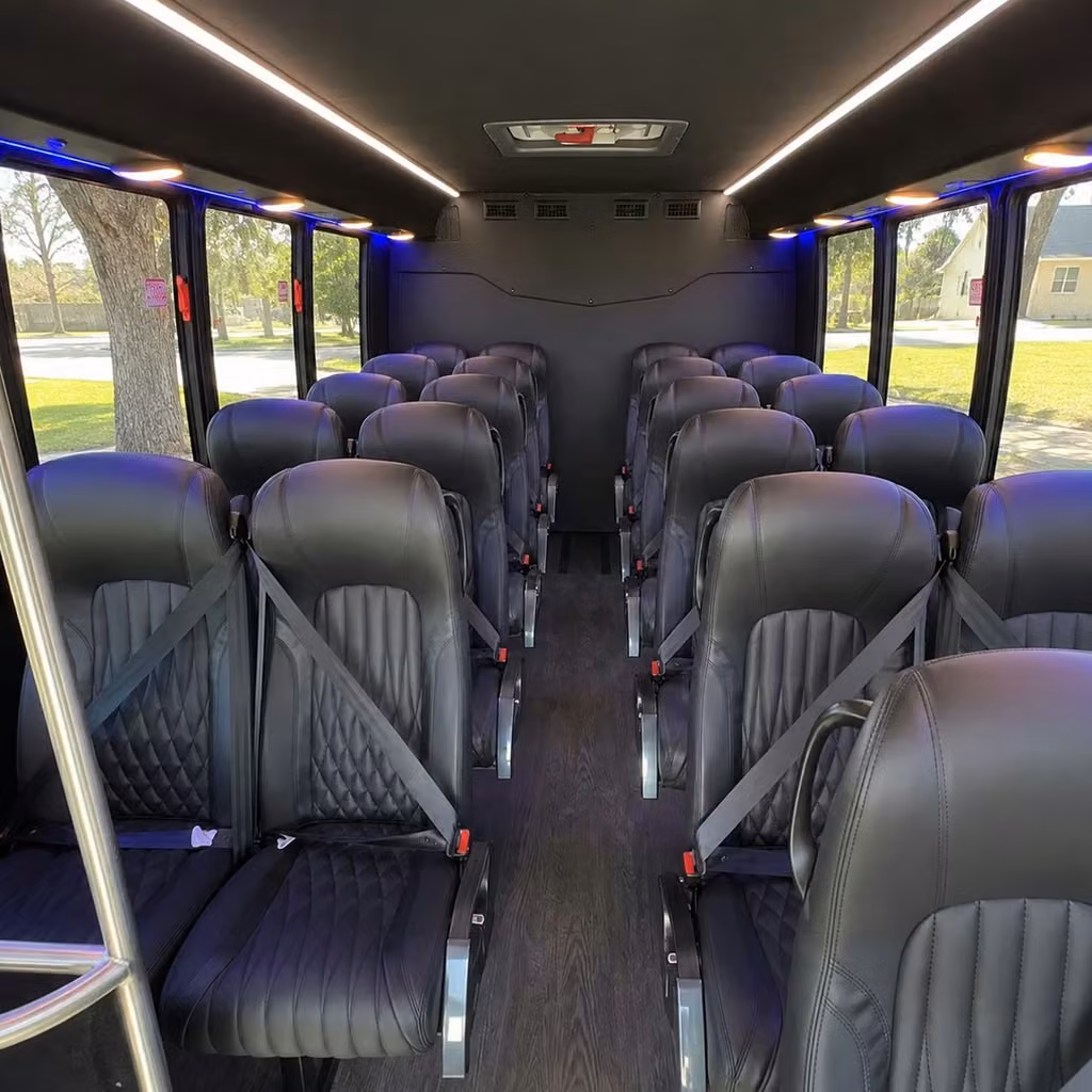 25 passenger minibus interior