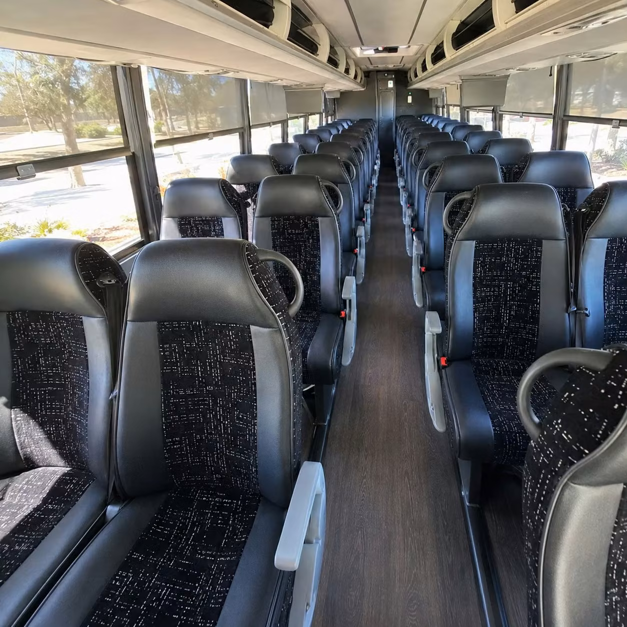 cape coral charter bus rental interior